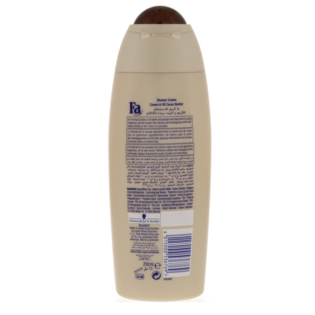 Fa Cream & Oil Cocoa Butter Shower 250ml 